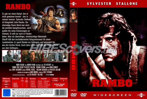DVD Cover Custom DVD covers BluRay label movie art - DVD CUSTOM Covers - R / Rambo 1