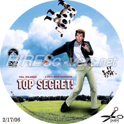 Click to view full size image
==============
Top Secret! (1984) Custom DVD Disc Label
created by Snips
Top Secret! (1984) Custom DVD Disc Label
created by Snips