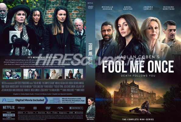 Click to view full size image
==============
Fool Me Once (2024) Season One Custom DVD Cover
Fool Me Once (2024) Season One Custom DVD Cover