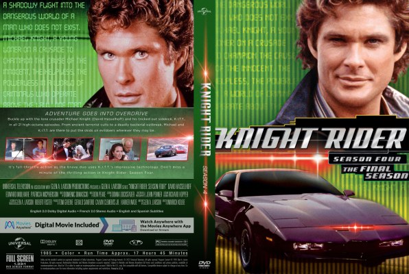 Click to view full size image
==============
Knight Rider (1982 - 1986) Season Four Custom DVD Cover
Knight Rider (1982 - 1986) Season Four Custom DVD Cover