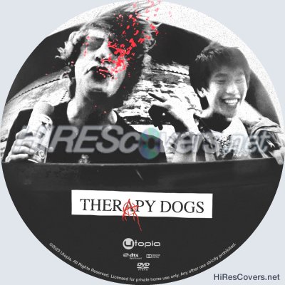 Therapy Dogs (2022) Custom DVD Disc Label
