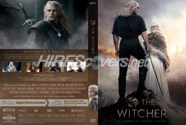 Click to view full size image
==============
Witcher, The (2019- ) Season Two Custom DVD Cover
Witcher, The (2019- ) Season Two Custom DVD Cover