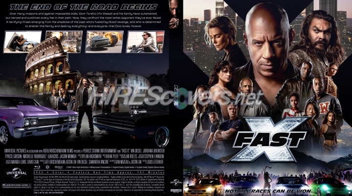 Fast X (2023) DVD Cover, DVD Label, Blu-Ray Cover, Blu-Ray Label