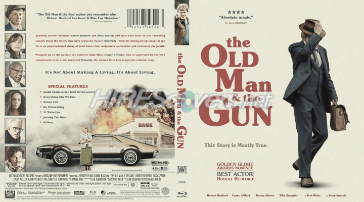 Old Man The Gun, The (2018) Custom Blu-ray Cover

