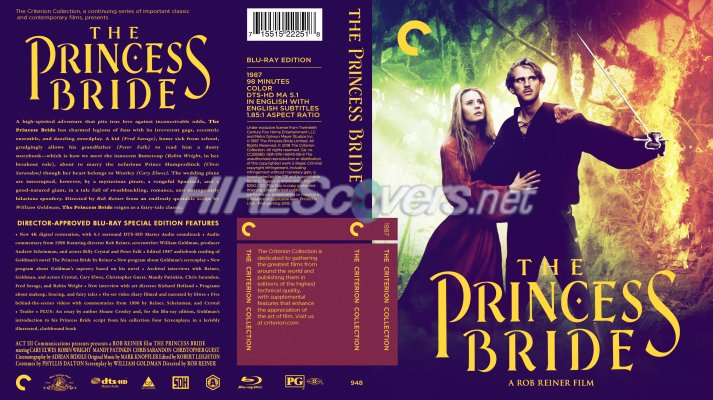 Click to view full size image
==============
Princess Bride, The (1987) Custom Blu-ray Cover
Criterion Collection
Keywords: CLTCC Princess Bride, The (1987) Custom Blu-ray Cover
Criterion Collection
Keywords: CLTCC