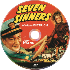 Seven Sinners (1940) DVD Disc Label