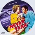 Never Fear (1950) Custom DVD Disc Label