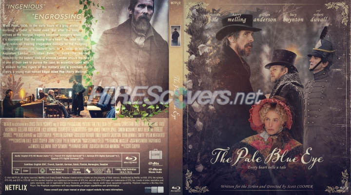 The Pale Blue Eye (2022) DVD Cover, DVD Label, Blu-Ray Cover, Blu-Ray Label