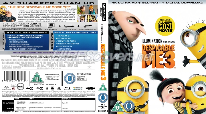 Click to view full size image
==============
Despicable Me 3 (2017) Retail UHD 4K Blu-ray Cover
Despicable Me 3 (2017) Retail UHD 4K Blu-ray Cover