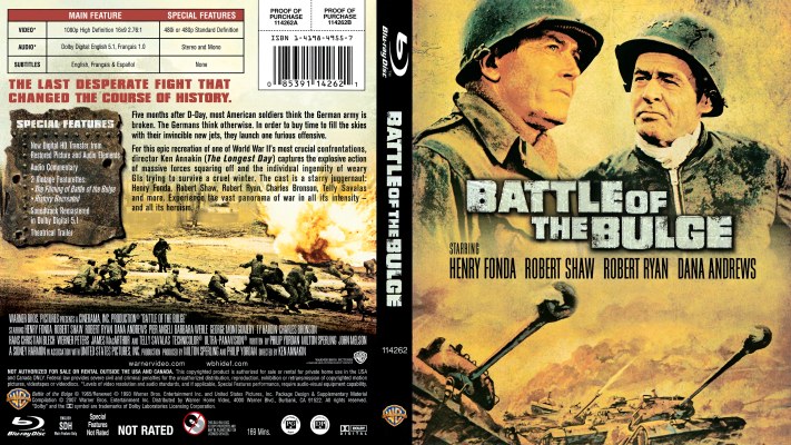 Battle of The Bulge Retail Blu-ray Cover
