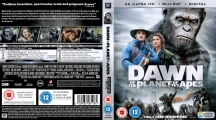 Dawn of The Planet of The Apes (2014) Retail UHD 4K Blu-ray Cover