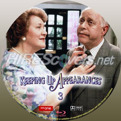 Click to view full size image
==============
Keeping Up Appearances - Season 3 Custom Blu-ray Disc Label
Keeping Up Appearances - Season 3 Custom Blu-ray Disc Label
