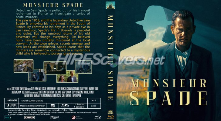 Monsieur Spade - Season 1 Custom Blu-ray Cover
