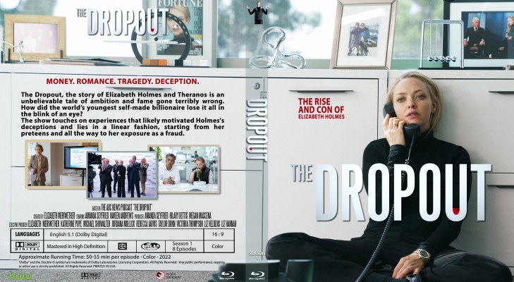 Click to view full size image
==============
The Dropout - Season 1 Custom Blu-ray Cover
The Dropout - Season 1 Custom Blu-ray Cover