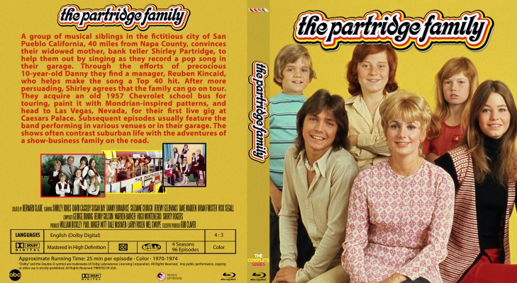 The Partridge Family - Season 1-4 Custom Blu-ray Cover
