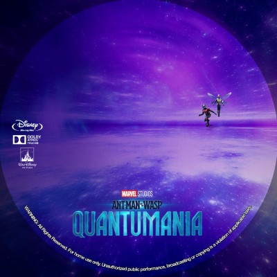 Ant-Man And The Wasp: Quantumania (2023) Custom Blu-ray Disc Label
