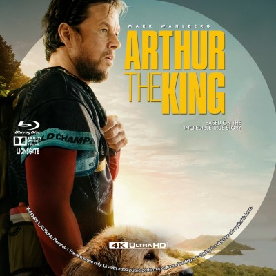 Arthur The King (2024) Custom UHD 4K Blu-ray Disc Label
