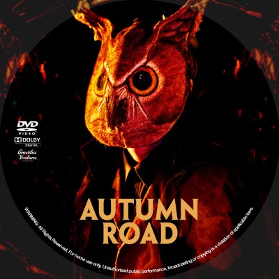 Autumn Road (2021) Custom DVD Disc Label
