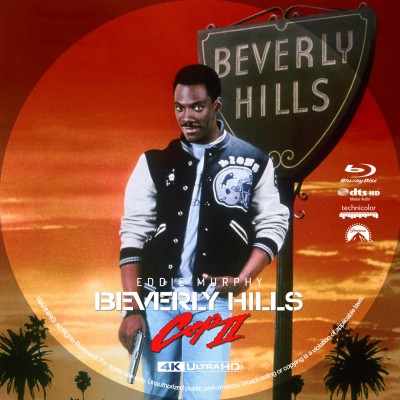 Click to view full size image
==============
Beverly Hills Cop II (1987) Custom UHD 4K Blu-ray Disc Label
Beverly Hills Cop II (1987) Custom UHD 4K Blu-ray Disc Label