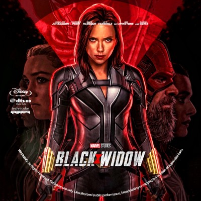 Black Widow (2021) Custom Blu-ray Disc Label
