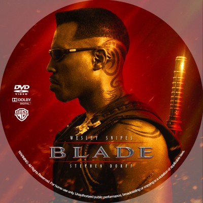 Blade (1998) Custom DVD Disc Label
