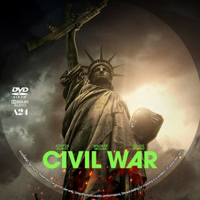 Click to view full size image
==============
Civil War (2024) Custom DVD Disc Label
Civil War (2024) Custom DVD Disc Label