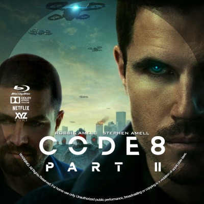 Code 8: Part II (2024) Custom Blu-ray Disc Label
