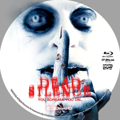 Click to view full size image
==============
Dead Silence (2007) Custom UHD 4K Blu-ray Disc Label
Dead Silence (2007) Custom UHD 4K Blu-ray Disc Label