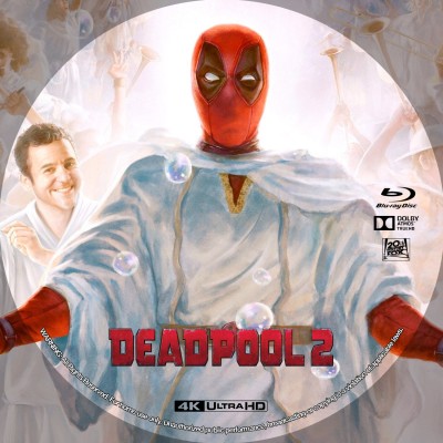 Deadpool 2 (2018)  Custom UHD 4K Blu-ray Disc Label

