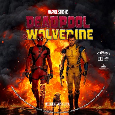 Deadpool & Wolverine (2024) Custom UHD 4K Blu-ray Disc Label
