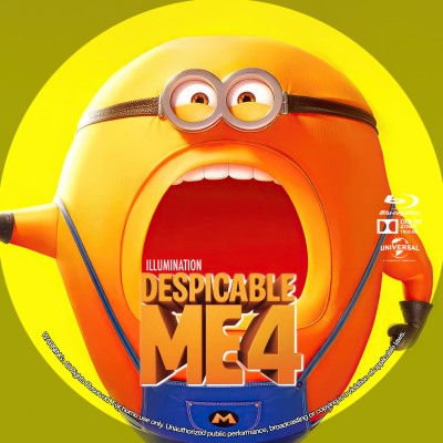 Click to view full size image
==============
Despicable Me 4 (2024) Custom Blu-ray Disc Label
Despicable Me 4 (2024) Custom Blu-ray Disc Label