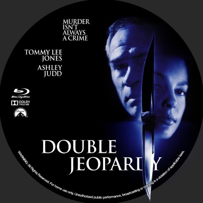 Click to view full size image
==============
Double Jeopardy (1999) Custom Blu-ray Disc Label
Double Jeopardy (1999) Custom Blu-ray Disc Label