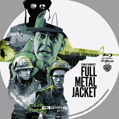 Full Metal Jacket (1987) Custom UHD 4K Blu-ray Disc Label
