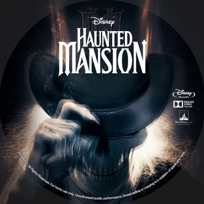 Haunted Mansion (2023) Custom Blu-ray Disc Label
