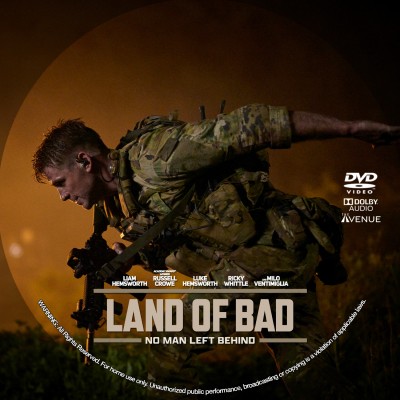 Click to view full size image
==============
Land of Bad (2024) Custom DVD Disc Label
Land of Bad (2024) Custom DVD Disc Label