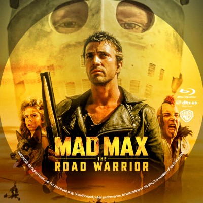 Mad Max 2: The Road Warrior (1981) Custom Blu-ray Disc Label
