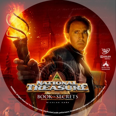 Click to view full size image
==============
National Treasure: Book of Secrets (2007) Custom DVD Disc Label
National Treasure: Book of Secrets (2007) Custom DVD Disc Label