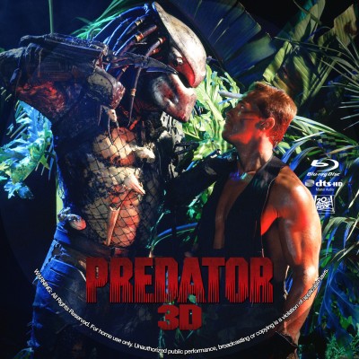 Predator 3D (1987) Custom Blu-ray Disc Label
