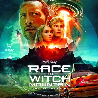 Race To Witch Mountain (2009) Custom DVD Disc Label
