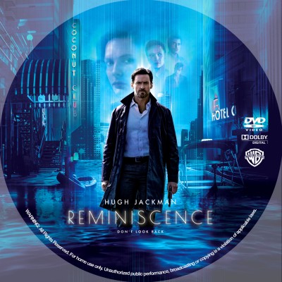 Reminiscence (2021) Custom DVD Disc Label
