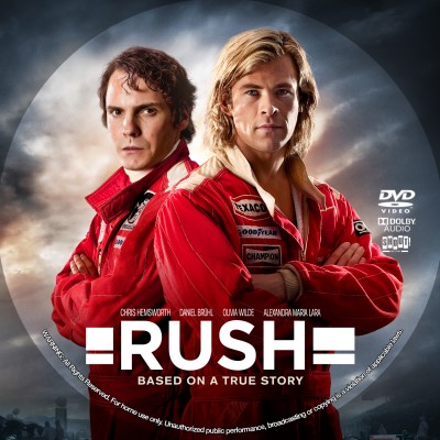 Rush (2013) Custom DVD Disc Label

