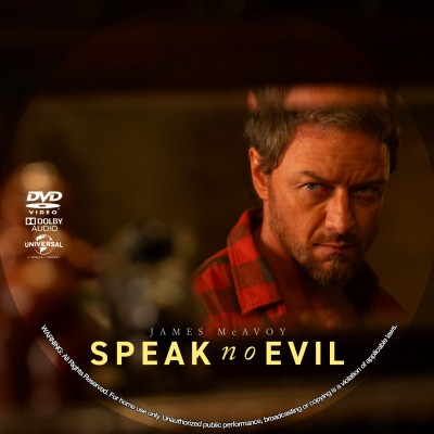 Speak No Evil (2024) Custom DVD Disc Label
