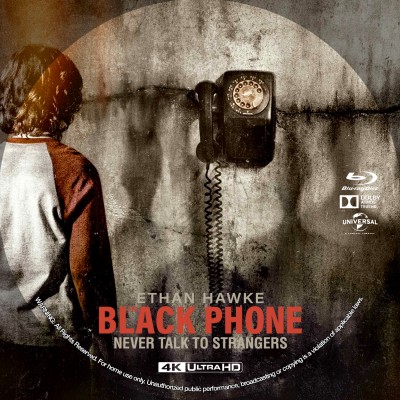 The Black Phone (2021)  Custom UHD 4K Blu-ray Disc Label
