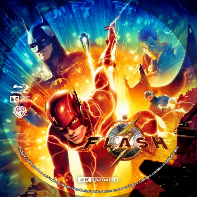 The Flash (2023) Custom UHD 4K Blu-ray Disc Label
