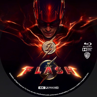 The Flash (2023) Custom UHD 4K Blu-ray Disc Label
