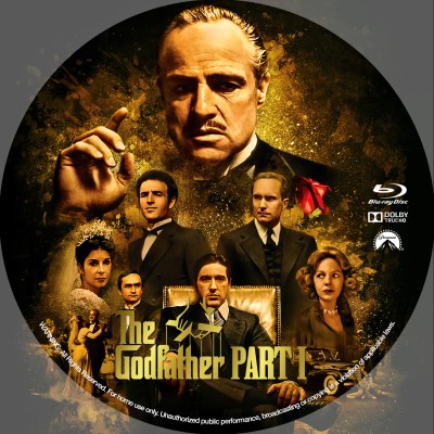 The Godfather (1972) Custom Blu-ray Disc Label
