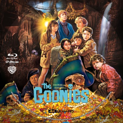 Click to view full size image
==============
The Goonies (1985) Custom UHD 4K Blu-ray Disc Label
The Goonies (1985) Custom UHD 4K Blu-ray Disc Label