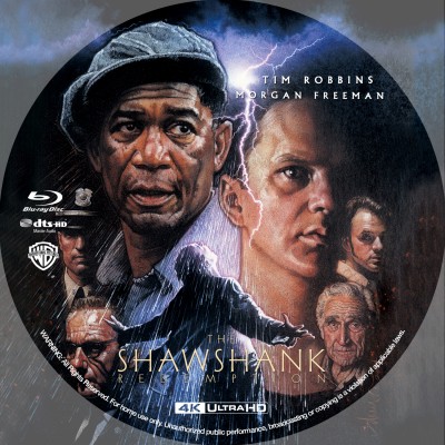 Click to view full size image
==============
The Shawshank Redemption (1994) Custom UHD 4K Blu-ray Disc Label
The Shawshank Redemption (1994) Custom UHD 4K Blu-ray Disc Label