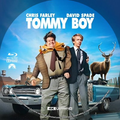 Click to view full size image
==============
Tommy Boy (1995) Custom UHD 4K Blu-ray Disc Label
Tommy Boy (1995) Custom UHD 4K Blu-ray Disc Label