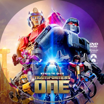 Transformers One (2024) Custom DVD Disc Label
